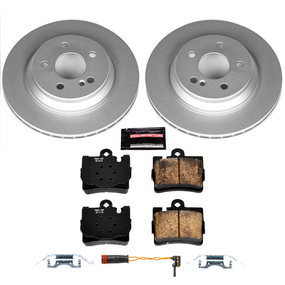 PowerStop Genuine Geomet Coated Rotor and Carbon-Fiber Ceramic Brake Pad Kit