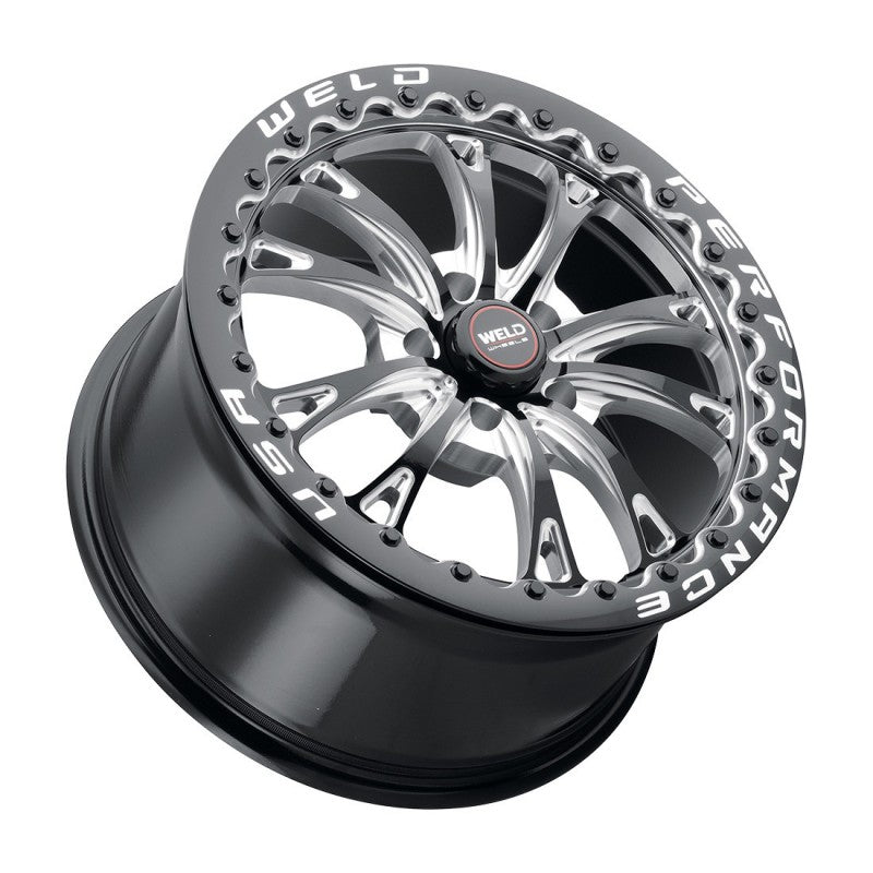 18x12 WELD Performance Belmont Beadlock Black 5x120.65 5x4.75 ET55 Wheel