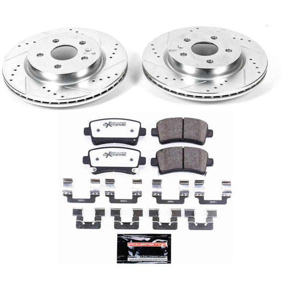 PowerStop Z26 Street Performance Ceramic Brake Pad and Drilled & Slotted Rotor K