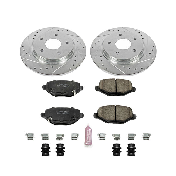 PowerStop Z23 Daily Driver Carbon-Fiber Ceramic Brake Pad and Drilled & Slotted