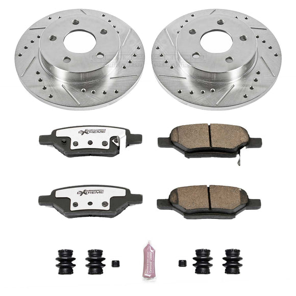 PowerStop Z26 Street Performance Ceramic Brake Pad and Drilled & Slotted Rotor K