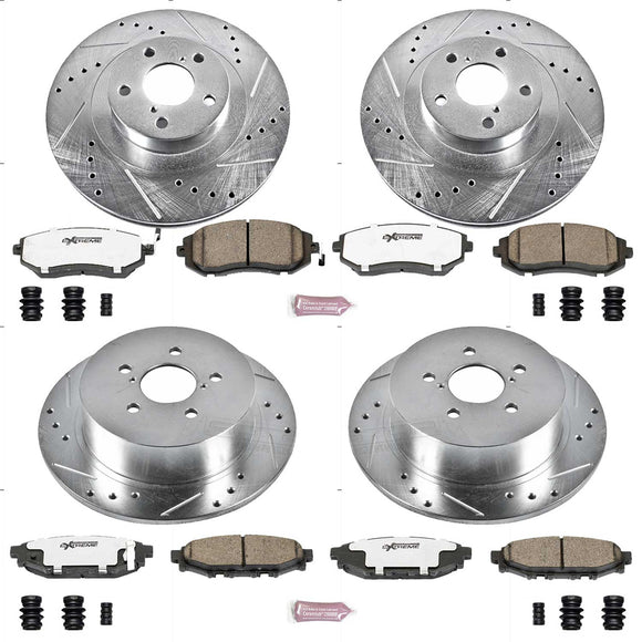 PowerStop Z26 Street Performance Ceramic Brake Pad and Drilled & Slotted Rotor K