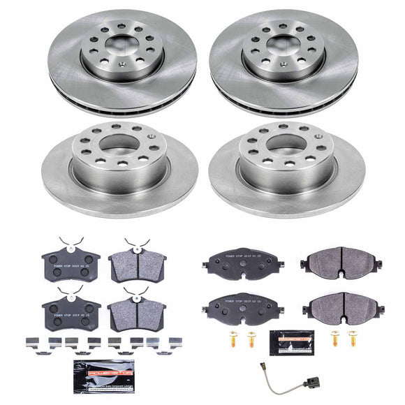 PowerStop Track Day Spec High-Performance Brake Pad and Rotor Kit