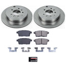 PowerStop OE Stock Replacement Low-Dust Ceramic Brake Pad and Rotor Kit