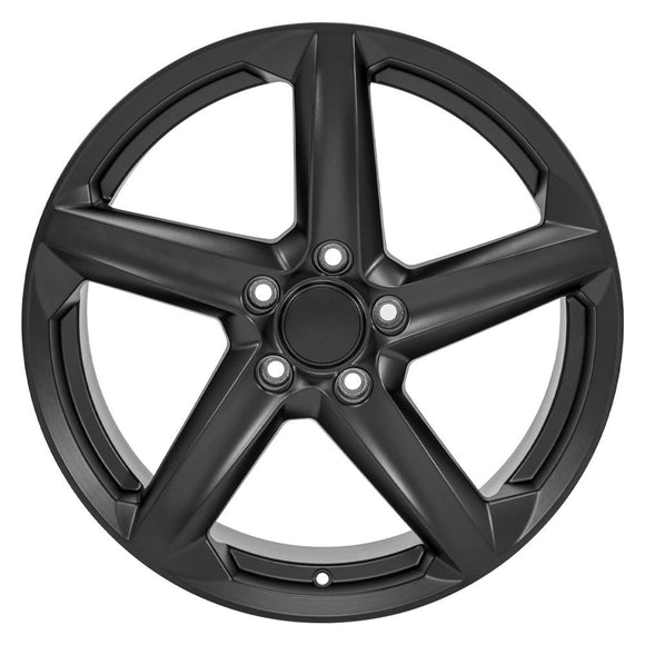 19" Replica CV02D fits Chevrolet C8 Corvette 19x8.5 Satin Black