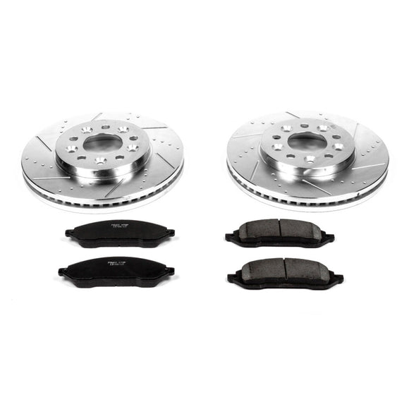 PowerStop Z23 Daily Driver Carbon-Fiber Ceramic Brake Pad and Drilled & Slotted