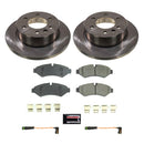 PowerStop OE Stock Replacement Low-Dust Ceramic Brake Pad and Rotor Kit