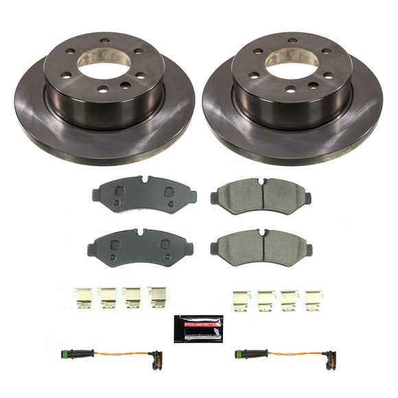 PowerStop OE Stock Replacement Low-Dust Ceramic Brake Pad and Rotor Kit