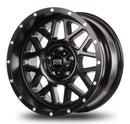 18x9 Mudder Trucker MT859 Mutiny Satin Black 5x127 5x5 ET-12 Wheel Rim-4