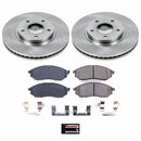 PowerStop OE Stock Replacement Low-Dust Ceramic Brake Pad and Rotor Kit