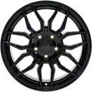 18" Replica Wheel CV03C Fits Chevrolet C7 Corvette 18x8.5 Gloss Black Wheel