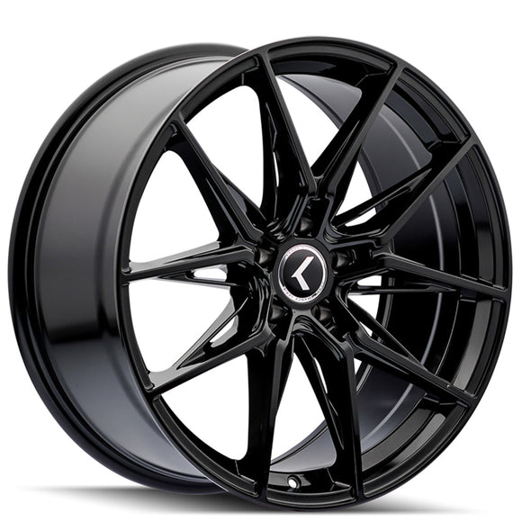 18x8.5 Kraze Evolve Gloss Black 5x114.3 ET35 CB73.1 Wheel Rim