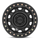 17x9 KMC KM236 Tank Beadlock Satin Black 8x170 ET-38 CB125.1 Wheel Rim