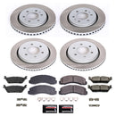 PowerStop Semi-Coated Rotor and Low-Dust Ceramic Brake Pad Kit