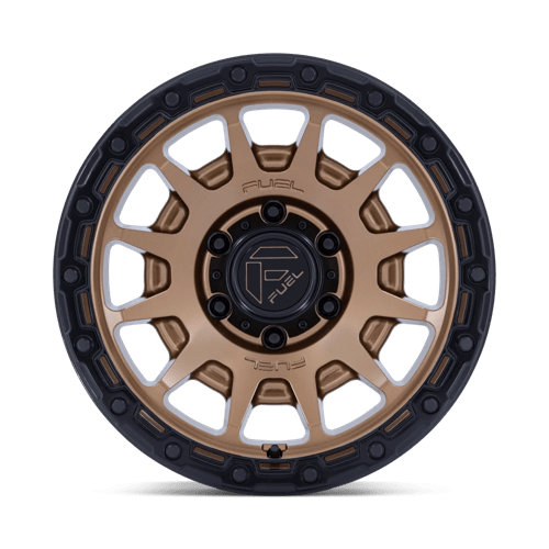 17x8.5 Fuel Off-Road FC884 Fortress Matte Bronze Black Lip 6x139.7 ET25 Wheel