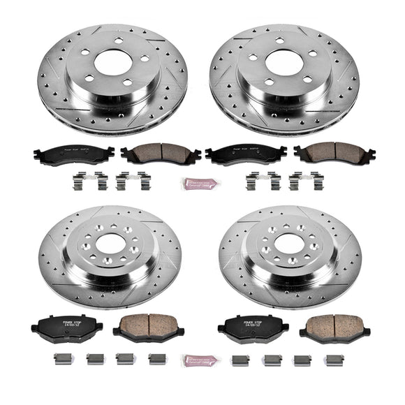 PowerStop Z23 Daily Driver Carbon-Fiber Ceramic Brake Pad and Drilled & Slotted