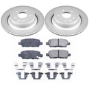 PowerStop Genuine Geomet Coated Rotor and Low-Dust Ceramic Brake Pad Kit