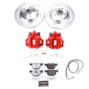 PowerStop Z26 Street Performance Ceramic Brake Pad, Drilled Slotted Rotor, and C