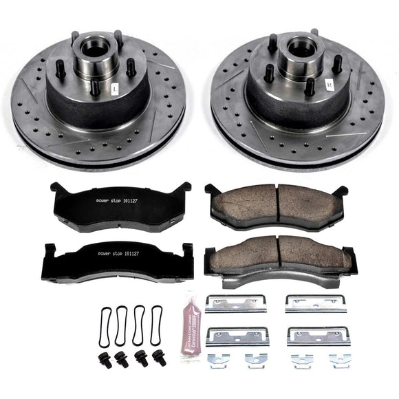 PowerStop Z23 Daily Driver Carbon-Fiber Ceramic Brake Pad and Drilled & Slotted