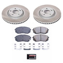 PowerStop Semi-Coated Rotor and Low-Dust Ceramic Brake Pad Kit