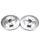 PowerStop Evolution Drilled Slotted Rotors Pair Front For Saturn Vue