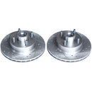 PowerStop Evolution Drilled And Slotted Rotors Pair Front For Ford Mustang