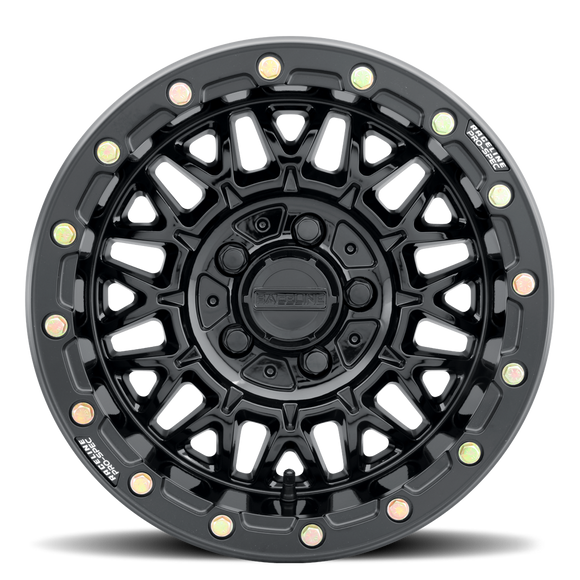 15x10 Raceline A15GB Omega Gloss Black 5x114.3 ET10 CB68 Wheel