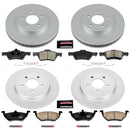 PowerStop Genuine Geomet Coated Rotor and Low-Dust Ceramic Brake Pad Kit
