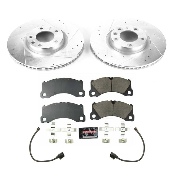 PowerStop Z23 Daily Driver Carbon-Fiber Ceramic Brake Pad and Drilled & Slotted