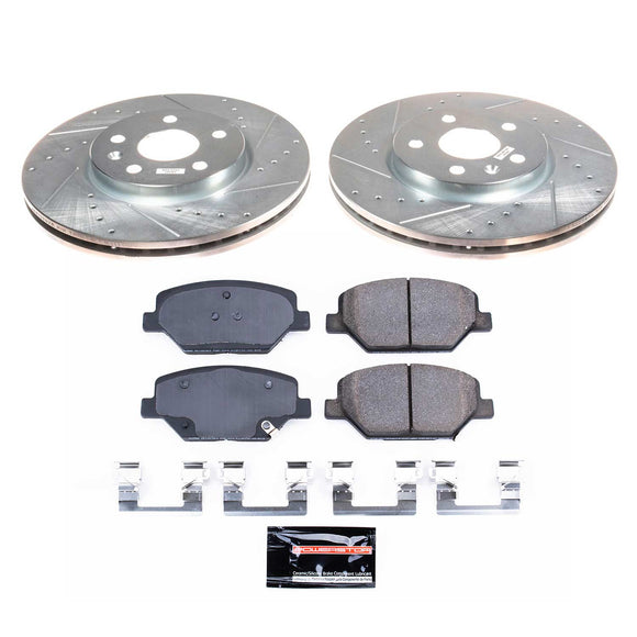 PowerStop Z23 Daily Driver Carbon-Fiber Ceramic Brake Pad and Drilled & Slotted