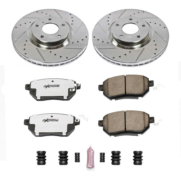 PowerStop Z26 Street Performance Ceramic Brake Pad and Drilled & Slotted Rotor K
