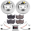 PowerStop Genuine Geomet Coated Rotor and Carbon-Fiber Ceramic Brake Pad Kit