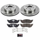 PowerStop OE Stock Replacement Low-Dust Ceramic Brake Pad and Rotor Kit