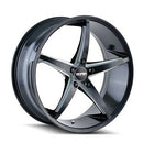 18x8 Touren TR70 Black-Milled Wheel/Rim 5x100 3270-8844B35