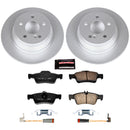 PowerStop Genuine Geomet Coated Rotor and Carbon-Fiber Ceramic Brake Pad Kit