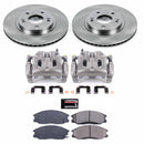 PowerStop OE Stock Replacement Low-Dust Ceramic Brake Pad, Rotor and Caliper Kit