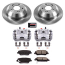 PowerStop OE Stock Replacement Low-Dust Ceramic Brake Pad, Rotor and Caliper Kit