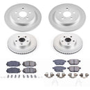 PowerStop Genuine Geomet Coated Rotor and Low-Dust Ceramic Brake Pad Kit