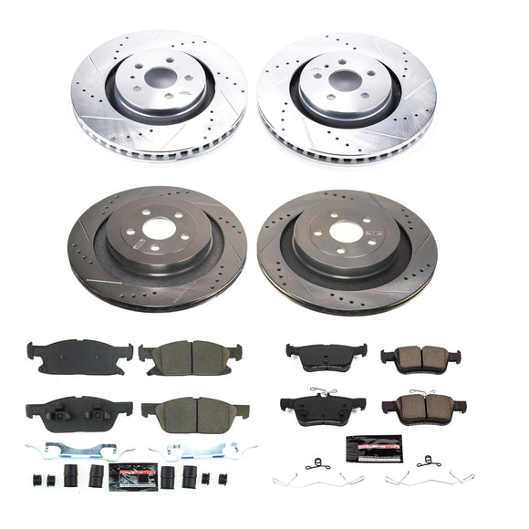 PowerStop Z23 Daily Driver Carbon-Fiber Ceramic Brake Pad and Drilled & Slotted