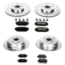 PowerStop Z23 Daily Driver Carbon-Fiber Ceramic Brake Pad and Drilled & Slotted