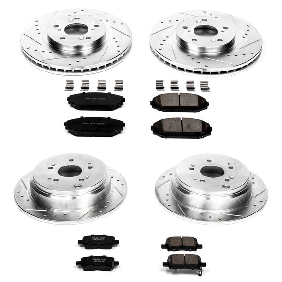 PowerStop Z23 Daily Driver Carbon-Fiber Ceramic Brake Pad and Drilled & Slotted
