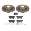 PowerStop OE Stock Replacement Low-Dust Ceramic Brake Pad and Rotor Kit