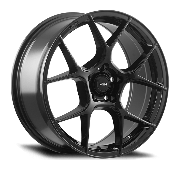 16x7.5 Konig Diverge Gloss Black 5x112 ET40 Wheel Rim