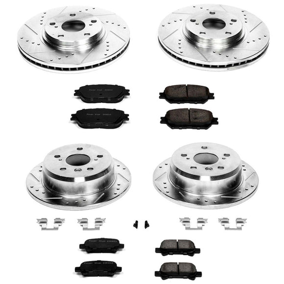 PowerStop Z23 Daily Driver Carbon-Fiber Ceramic Brake Pad and Drilled & Slotted