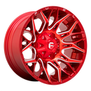 22x10 Fuel Off-Road D771 Twitch Candy Red Milled 8x170 ET-18 CB125.1 Wheel Rim