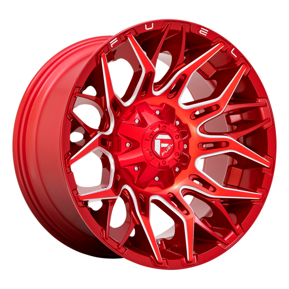 22x10 Fuel Off-Road D771 Twitch Candy Red Milled 8x170 ET-18 CB125.1 Wheel Rim