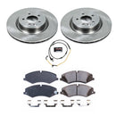 PowerStop OE Stock Replacement Low-Dust Ceramic Brake Pad and Rotor Kit