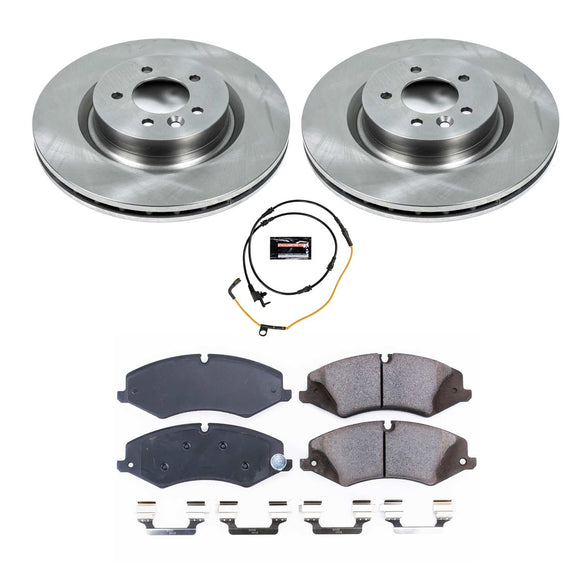 PowerStop OE Stock Replacement Low-Dust Ceramic Brake Pad and Rotor Kit