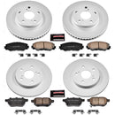 PowerStop Genuine Geomet Coated Rotor and Low-Dust Ceramic Brake Pad Kit