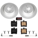 PowerStop Genuine Geomet Coated Rotor and Carbon-Fiber Ceramic Brake Pad Kit